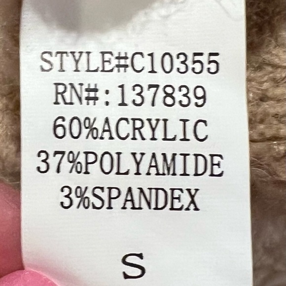 Debut Womens Soft Pullover Chunky Sweater Balloon Sleeve Soft Tan Brown Small - Picture 5 of 6